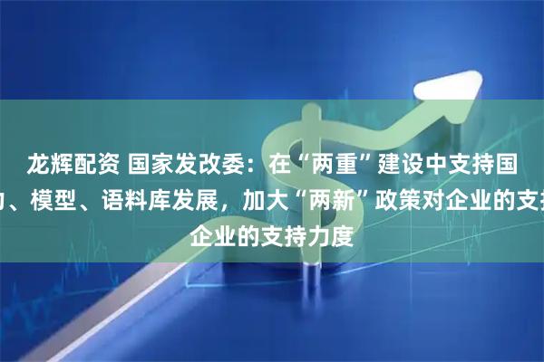 龙辉配资 国家发改委:在“两重”建设中支持国产算力、模型、语料库发展,加大“两新”政策对企业的支持力度